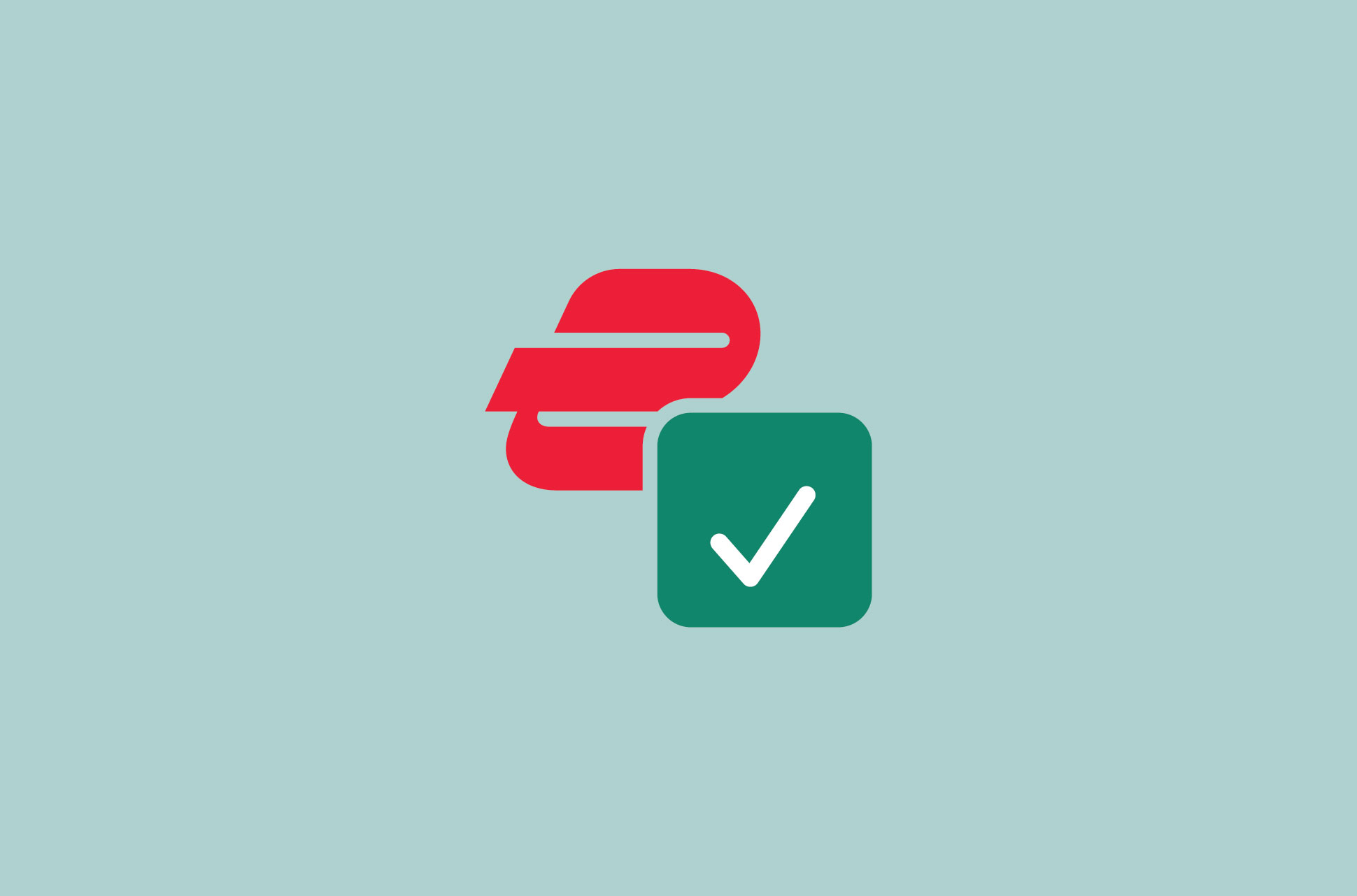 ExpressVPN logo with a check mark.