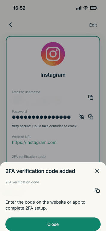 ExpressKey's 2FA confirmation pop-up.